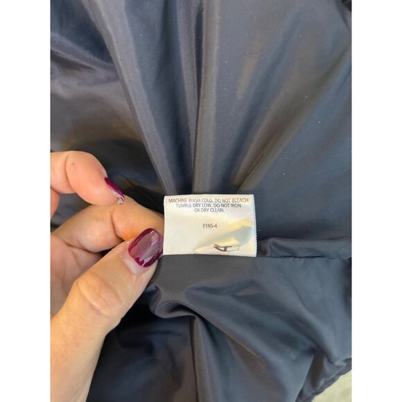 Eileen Fisher Women's M Quilted 80/20 Down Puffer Jacket Timeless Black Cozy - Picture 14 of 14